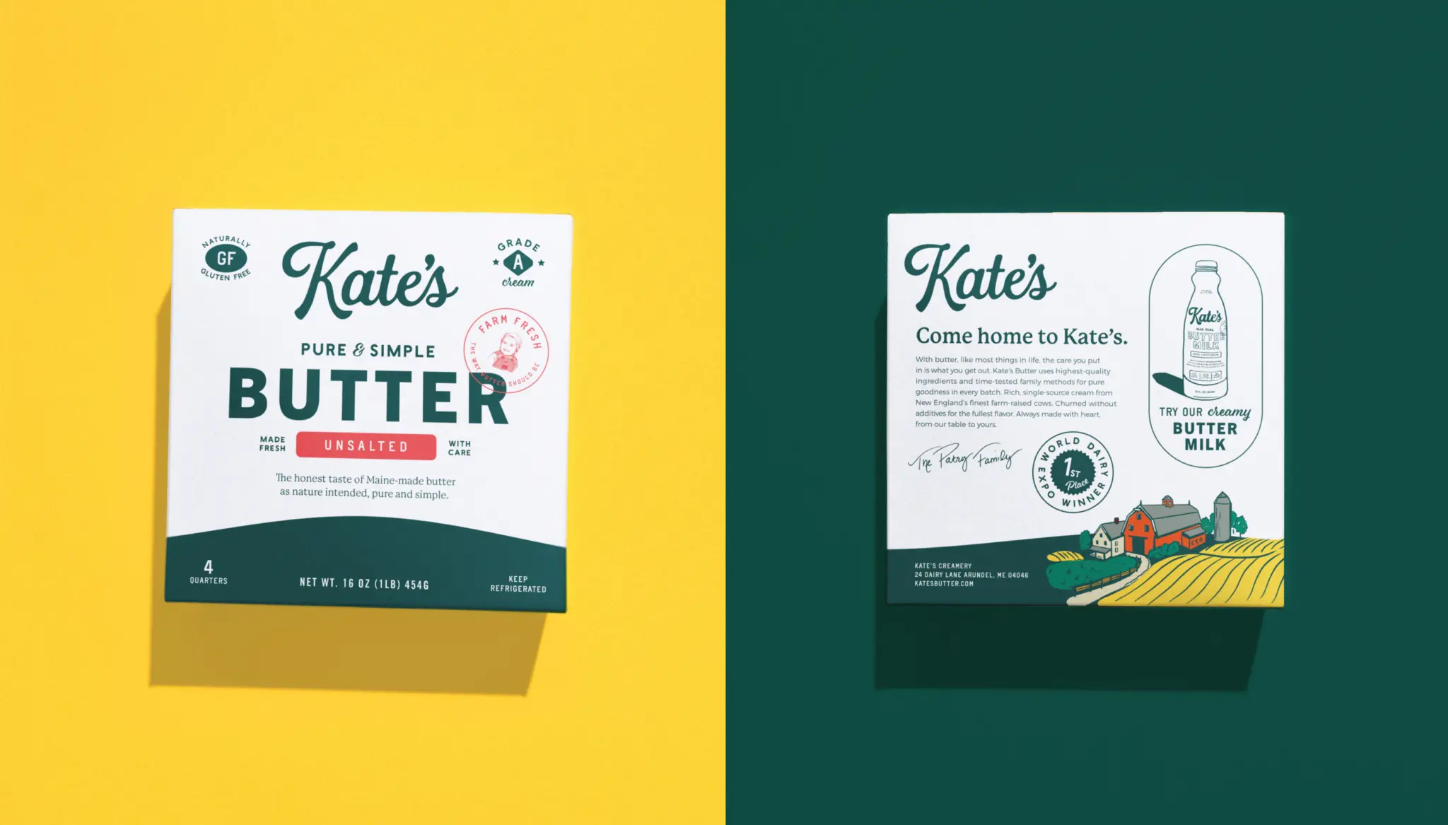 Kate's Butter Product Packaging Showcase