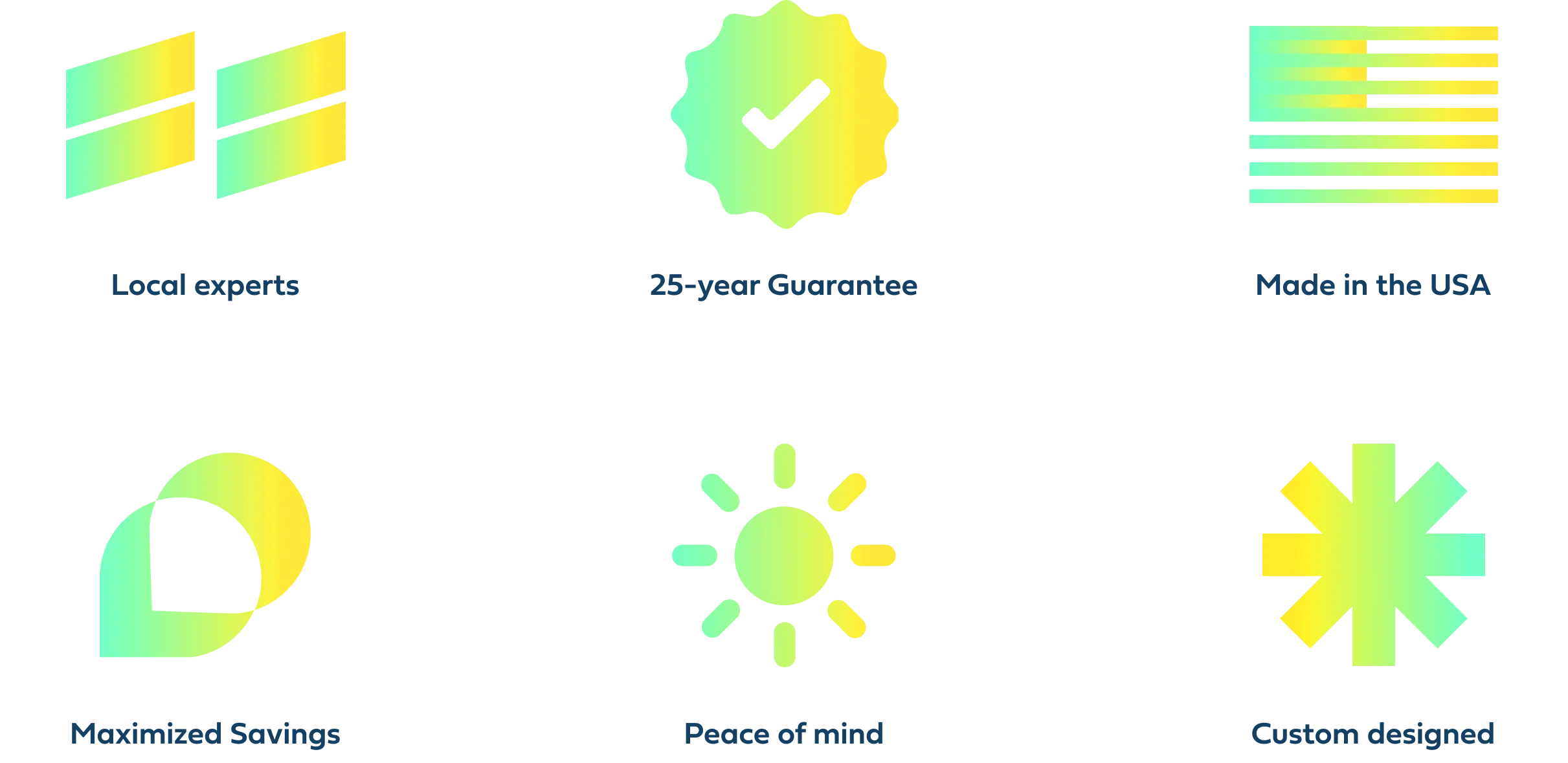 Venture Solar Benefits Icons by Anchour