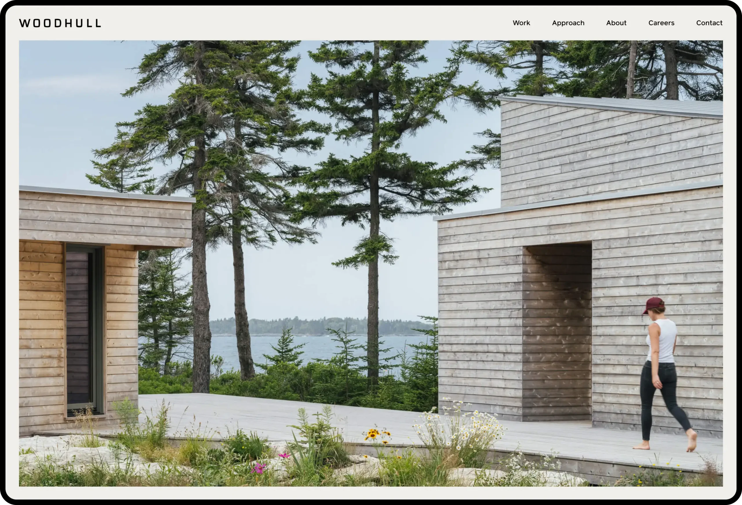 Woodhull homepage featuring modern architectural design, optimized by an architecture marketing agency