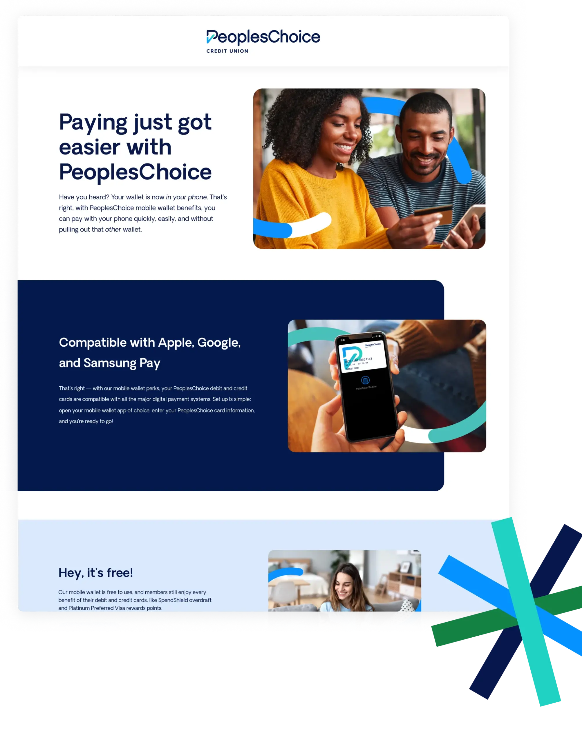 PeoplesChoice web page design