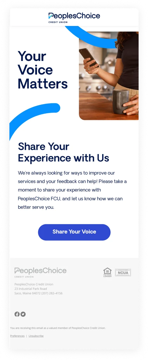 PeoplesChoice email design