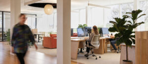 Anchour team working at the agency’s Pineland Farms headquarters in New Gloucester, Maine.